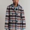 Daphne Checkered Wool Blend Duffle Jacket -Ghost Fashion Store C09G001 Z36 32448 650px 964px