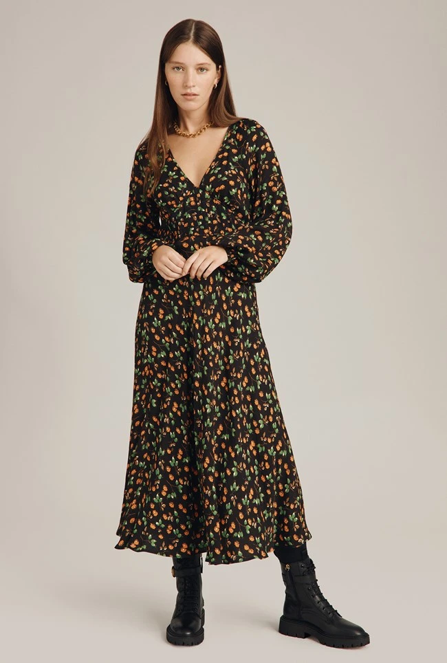 Marlow Dress Black Floral 6 Marlow Dress Black Floral - Image 4