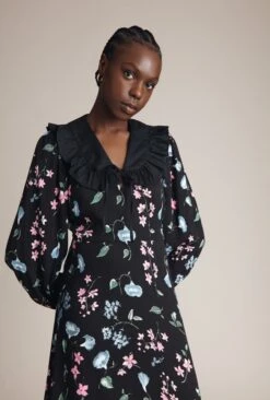 Dixie Dress Black Floral -Ghost Fashion Store D03G021 Z66 23828 650px 964px