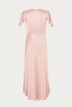 Grace Satin Midi Dress Rose -Ghost Fashion Store D04G010 H04 24139 650px 964px