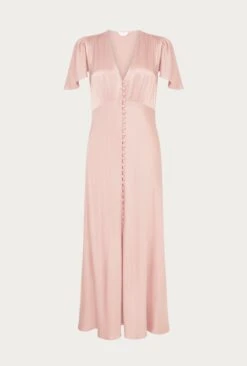 Grace Satin Midi Dress Rose -Ghost Fashion Store D04G010 H04 24140 650px 964px