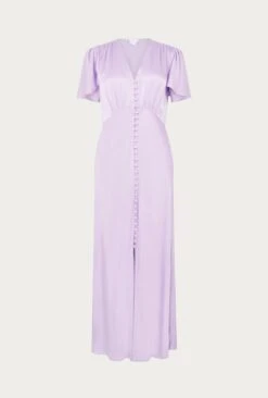 Grace Satin Midi Dress Lilac -Ghost Fashion Store D04G010 L04 26510 650px 964px