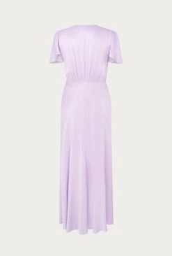 Grace Satin Midi Dress Lilac -Ghost Fashion Store D04G010 L04 26511 650px 964px