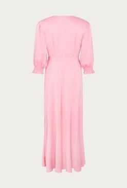 Elle Satin Midi Dress Light Pink 13 Elle Satin Midi Dress Light Pink -Ghost Fashion Store D04G019A H44 26515 650px 964px