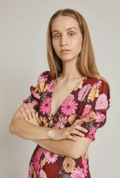 Alisa Dress Pink Woodstock Floral 10 Alisa Dress Pink Woodstock Floral -Ghost Fashion Store D04G030 Z17 24459 650px 964px