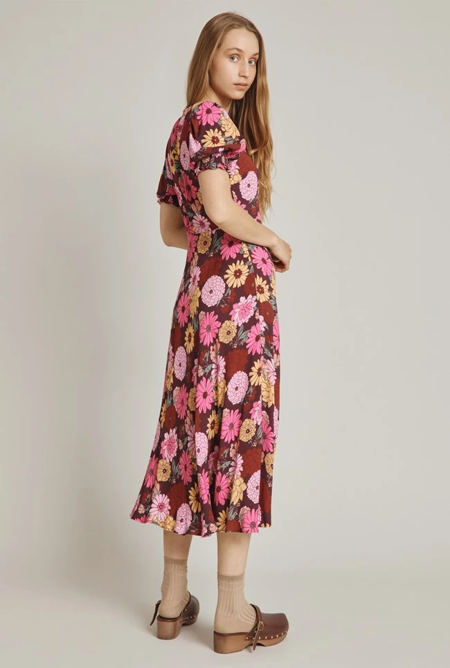 Alisa Dress Pink Woodstock Floral 6 Alisa Dress Pink Woodstock Floral - Image 4