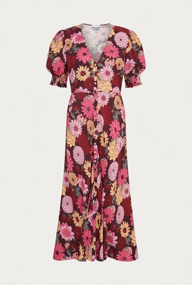 Alisa Dress Pink Woodstock Floral 7 Alisa Dress Pink Woodstock Floral - Image 5