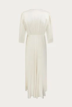 Madison Satin Midi Dress Ivory -Ghost Fashion Store D05G001 M12 25432 650px 964px