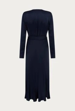 Meryl Satin Midi Dress Navy -Ghost Fashion Store D05G002 K10 26052 650px 964px
