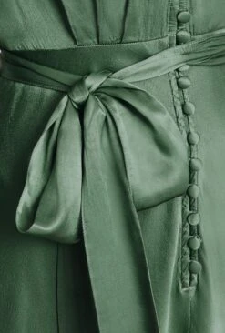 Meryl Satin Midi Dress Fir -Ghost Fashion Store D05G002A J77 28998 650px 964px