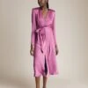 Meryl Satin Midi Dress Bright Mauve -Ghost Fashion Store D05G002A L12 26870 650px 964px