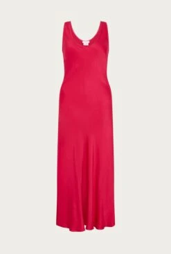Palm Hot Pink Satin Slip Midi Dress Hot Pink 12 Palm Hot Pink Satin Slip Midi Dress Hot Pink -Ghost Fashion Store D05G003 H38 25602 650px 964px
