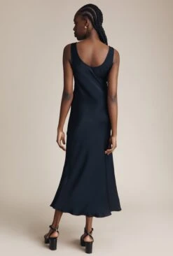 Palm Satin Slip Midi Dress Navy 10 Palm Satin Slip Midi Dress Navy -Ghost Fashion Store D05G003 K10 24930 650px 964px