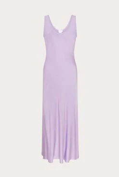 Palm Lilac Satin Slip Midi Dress Lilac -Ghost Fashion Store D05G003 L04 27022 650px 964px