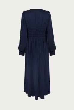 Violet Satin Midi Dress Navy -Ghost Fashion Store D05G026 K10 26258 650px 964px