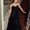 Winnie Satin Maxi Dress Navy 2 Winnie Satin Maxi Dress Navy -Ghost Fashion Store D05G068 K10 26266 650px 964px