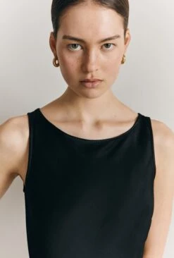 Callie Satin Maxi Dress Black -Ghost Fashion Store D05G070 A01 27062 650px 964px