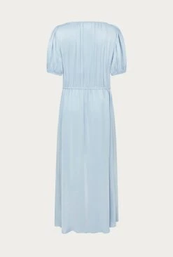 Morella Satin Midi Dress Chambray Blue 13 Morella Satin Midi Dress Chambray Blue -Ghost Fashion Store D06G020 K26 27218 650px 964px
