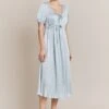Morella Satin Midi Dress Chambray Blue 1 Morella Satin Midi Dress Chambray Blue -Ghost Fashion Store D06G020 K26 27230 650px 964px