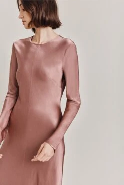 Mari Satin Midi Dress Midnight Mauve 10 Mari Satin Midi Dress Midnight Mauve -Ghost Fashion Store D06G041 L93 28936 650px 964px