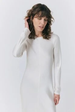 Mari Satin Midi Dress -Ghost Fashion Store D06G041 M12 33221 650px 964px