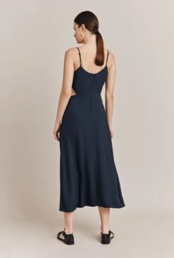 Lila Midi Dress Navy -Ghost Fashion Store D06G042 K10 27376 650px 964px