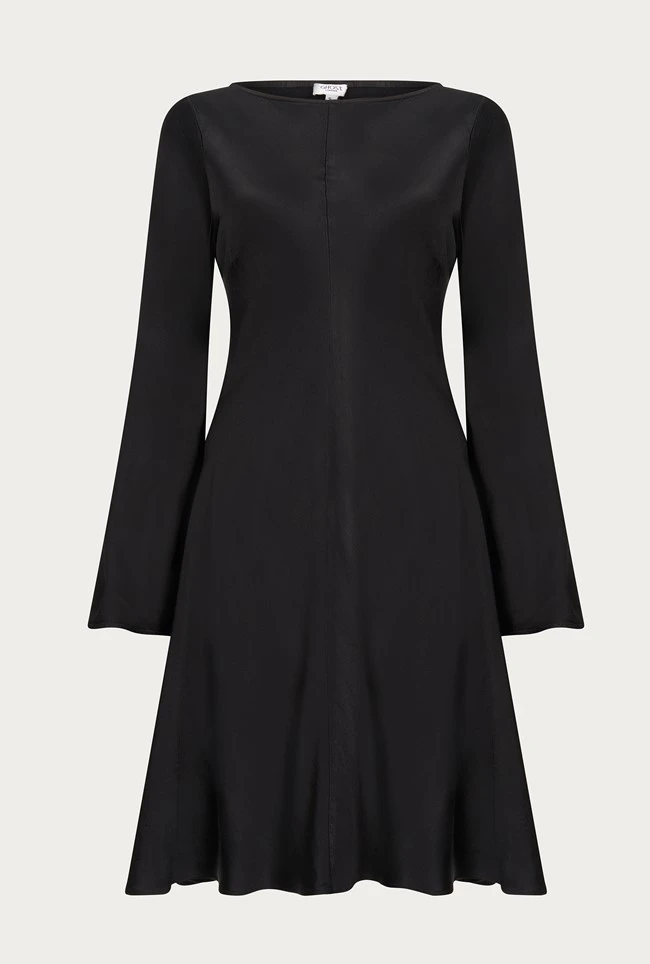 Willow Knee Length Dress Black 7 Willow Knee Length Dress Black - Image 5