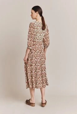 Iris Midi Dress Maroon Floral 11 Iris Midi Dress Maroon Floral -Ghost Fashion Store D06G054 Z52 27509 650px 964px