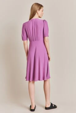 Mia Crepe Knee Length Dress Mauve 10 Mia Crepe Knee Length Dress Mauve -Ghost Fashion Store D06G060 L12 27677 650px 964px