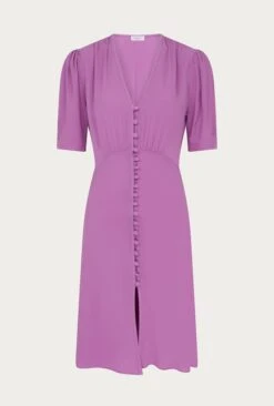Mia Crepe Knee Length Dress Mauve 11 Mia Crepe Knee Length Dress Mauve -Ghost Fashion Store D06G060 L12 27678 650px 964px