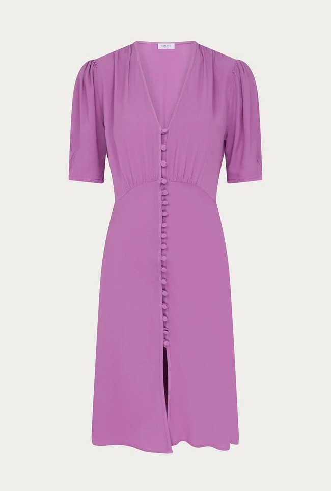 Mia Crepe Knee Length Dress Mauve 7 Mia Crepe Knee Length Dress Mauve - Image 5