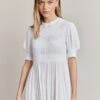 Eloise Crepe Midi Dress White -Ghost Fashion Store D06G071 C01 27943 650px 964px