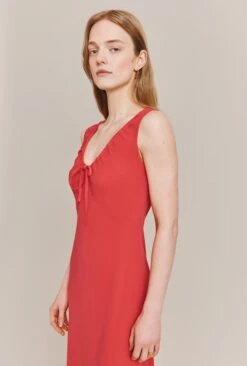 Trixie Crepe Midi Dress Sun Glow -Ghost Fashion Store D06G074 E11 27783 650px 964px