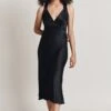 Lua Satin Midi Dress Black -Ghost Fashion Store D06G076 A01 28380 650px 964px
