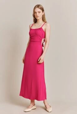 Sophie Crepe Midi Dress Pink 11 Sophie Crepe Midi Dress Pink -Ghost Fashion Store D06G086 H44 27852 650px 964px