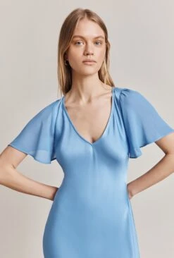 Jennifer Satin Midi Dress Cornflower Blue 9 Jennifer Satin Midi Dress Cornflower Blue -Ghost Fashion Store D06G089 K92 28417 650px 964px