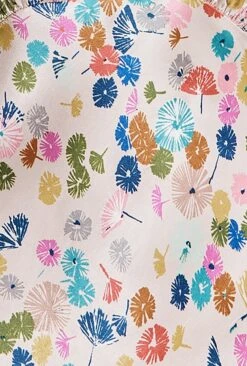 Josephine Satin Midi Dress Pink Umbrella Petals -Ghost Fashion Store D06G096 Z58 28951 650px 964px