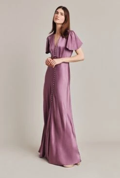 Delphine Satin Maxi Dress Purple Gumdrop -Ghost Fashion Store D07G022 L47 28676 650px 964px