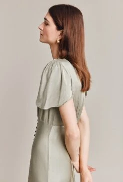Grace Satin Midi Dress Seagrass 11 Grace Satin Midi Dress Seagrass -Ghost Fashion Store D07G023 J32 28701 650px 964px