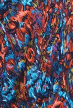 Lainey Crepe Midi Dress Blue Ikat -Ghost Fashion Store D07G027 Z88 29272 650px 964px