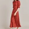 Wilma Crepe Midi Dress Red Spot 2 Wilma Crepe Midi Dress Red Spot -Ghost Fashion Store D07G034 Z78 29041 650px 964px