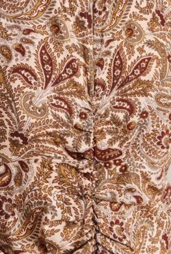 Ava Crepe Midi Dress Khaki Paisley -Ghost Fashion Store D07G042 Z02 29614 650px 964px