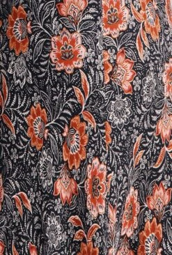 Erin Crepe Midi Dress Red Batik Bloom -Ghost Fashion Store D07G045 Z08 29268 650px 964px