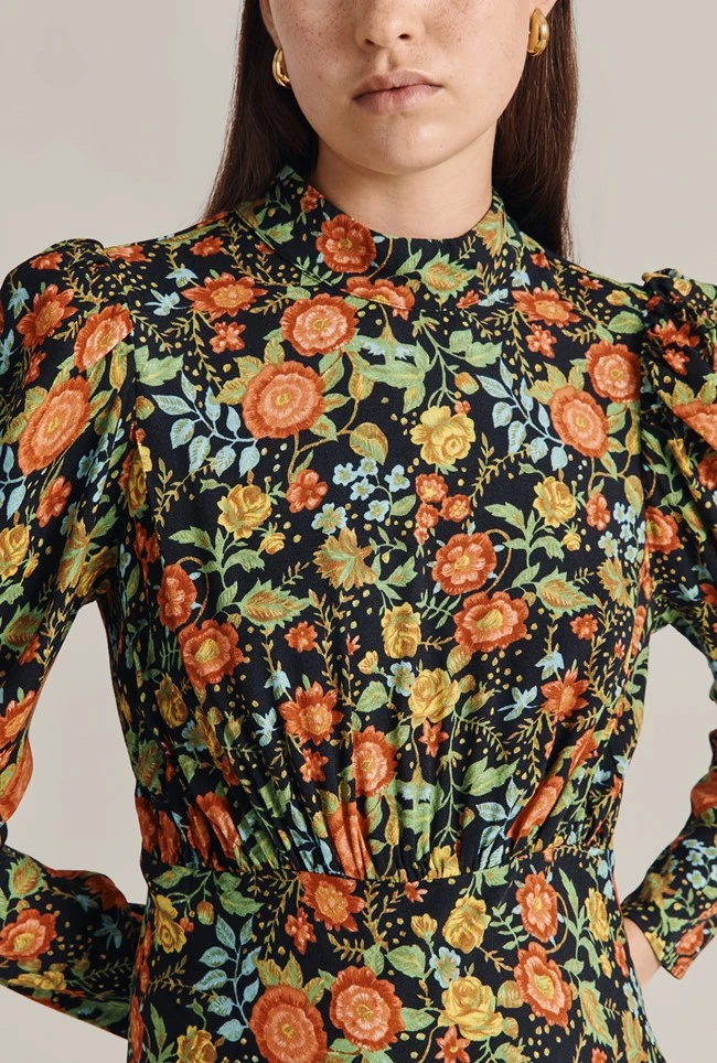 Margot Midi Dress Classic Floral 4 Margot Midi Dress Classic Floral - Image 2