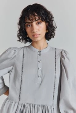 Nova Cotton Embroidered Midi Dress -Ghost Fashion Store D08G054A B42 31647 650px 964px