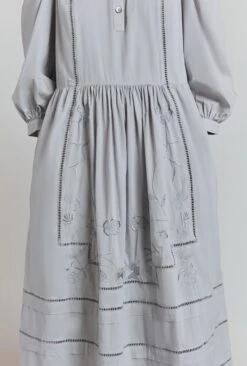 Nova Cotton Embroidered Midi Dress -Ghost Fashion Store D08G054A B42 31649 650px 964px