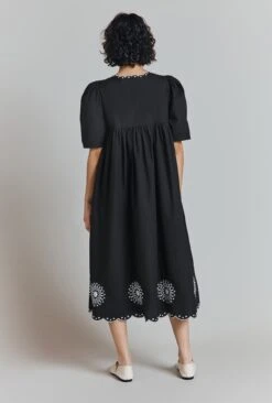 Ramona Embroidered Cotton Midi Dress -Ghost Fashion Store D09G001 A01 31716 650px 964px