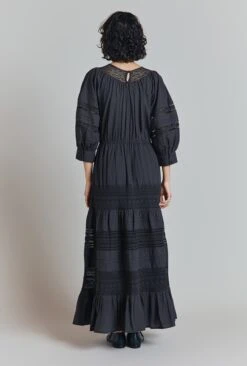 Leoni Lace Trim Cotton Midi Dress 9 Leoni Lace Trim Cotton Midi Dress -Ghost Fashion Store D09G003 B33 31888 650px 964px