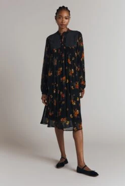 Penelope Mixed Floral Print Dress -Ghost Fashion Store D09G036 Z47 32414 650px 964px