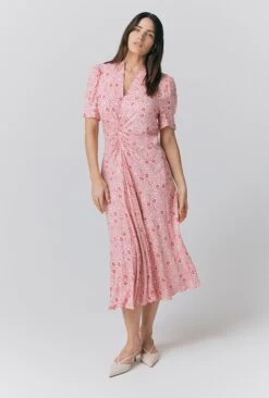 Capri Crepe Floral Midi Dress